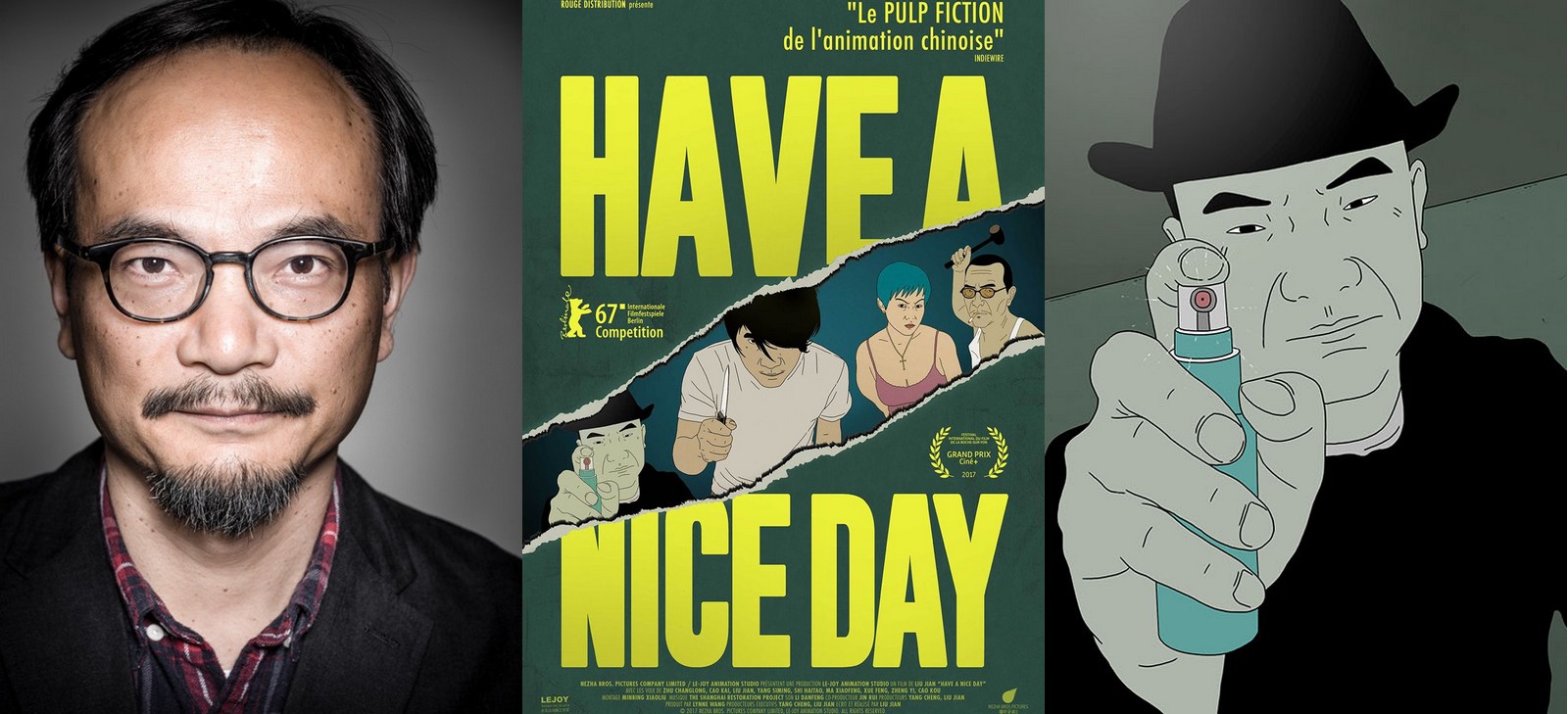 Liu Jian, réalisateur du film d'animation Have a Nice Day, découvert à la Berlinale, et primé au festival de la Roche sur Yon