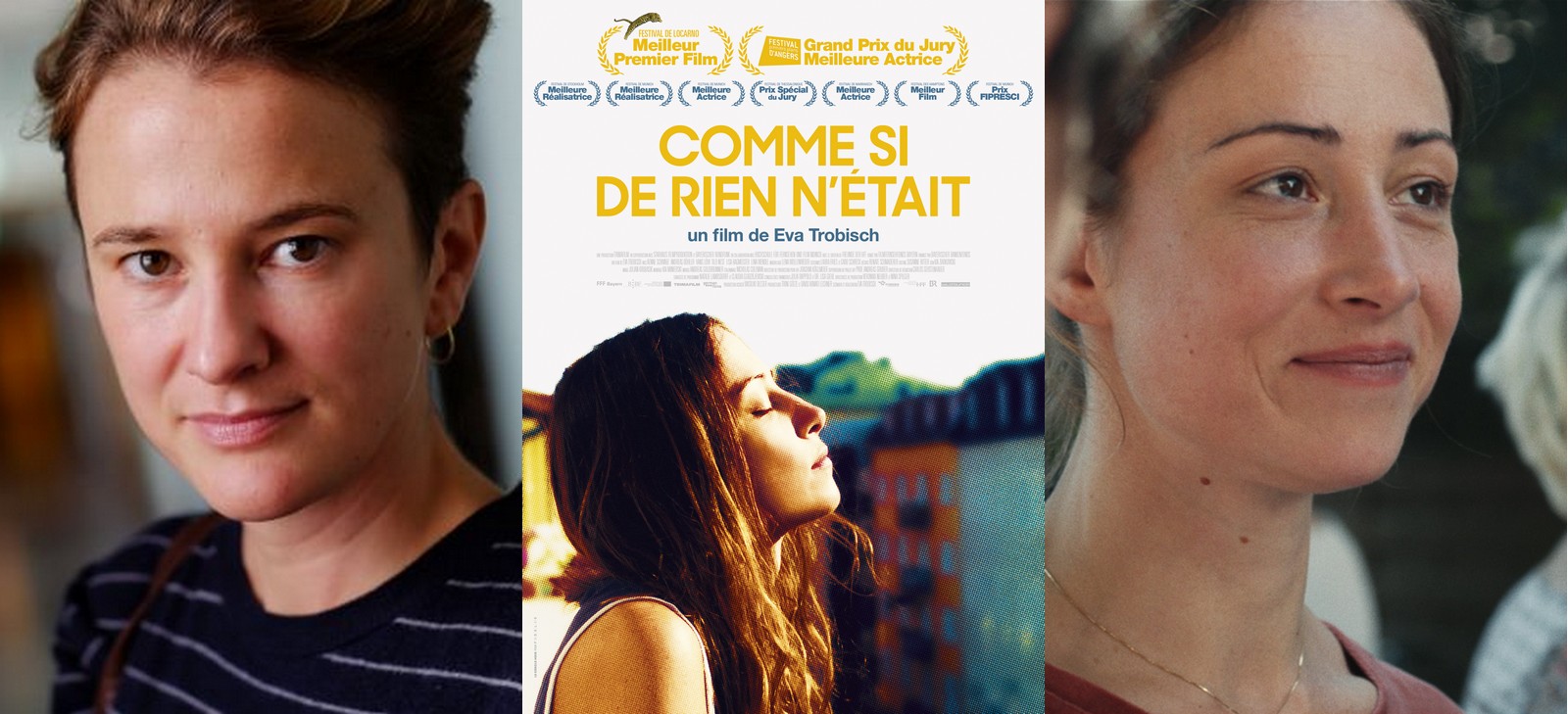 Eva Trobisch, réalisatrice de Comme si de rien n'était (Alles ist gut), et Janne (Aenne Schwarz), héroïne de ce premier film remarqué à la Berlinale