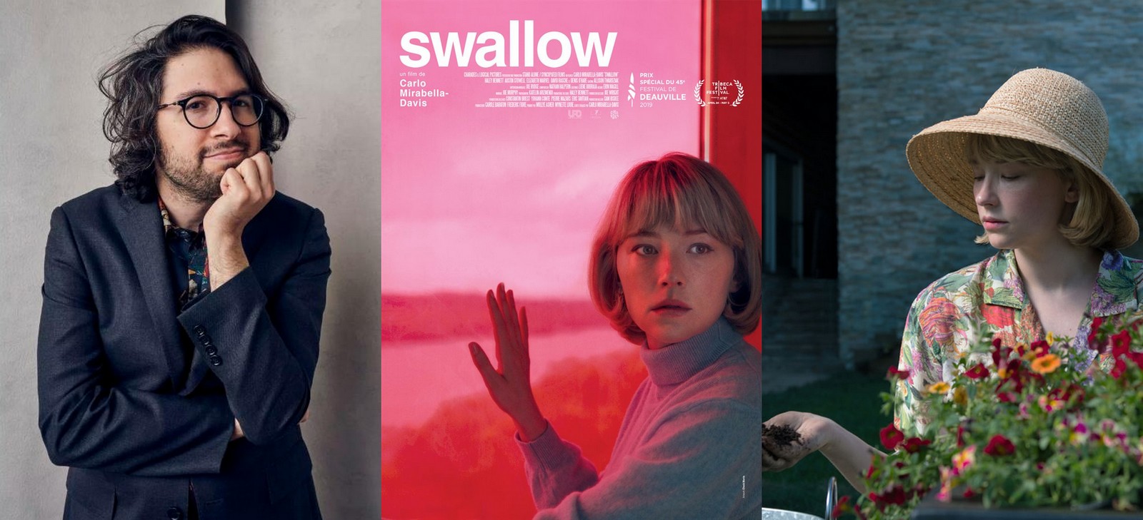 Carlo Mirabella-Davis, réalisateur de Swallow (2019), avec Haley Bennett